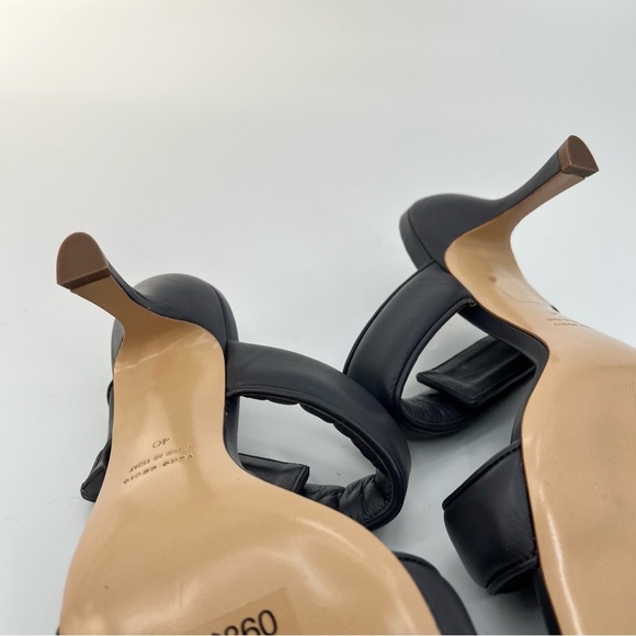 New GIA Borghini Pernille Teisbaek Black Perni Leather 2 Straps Slide Heel 10 - Picture 13 of 13